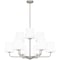 Quoizel Gallagher Chandelier 9 Lights Brushed Nickel GGR5032BN - alternate 2